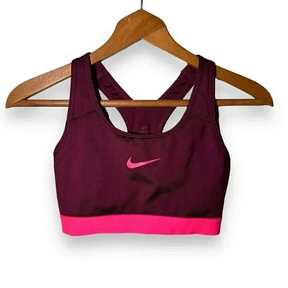 Nike dri fit purple and pink sports bra S - Picture 1 of 5